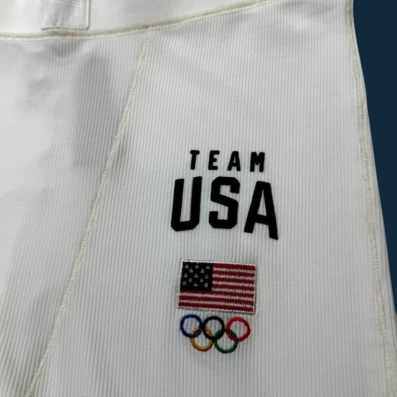 SKIMS Soft Lounge Rib Leggings Team USA White Large - Picture 7 of 11